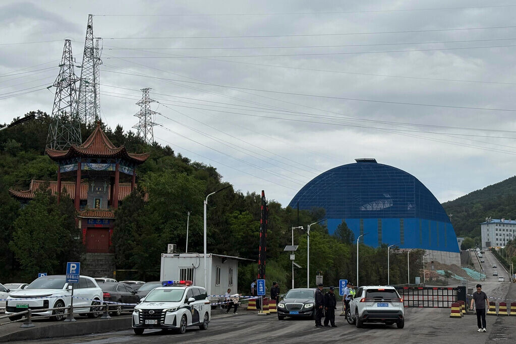 山西省長治市沁源縣留神峪煤礦氣體爆炸。(美聯社)