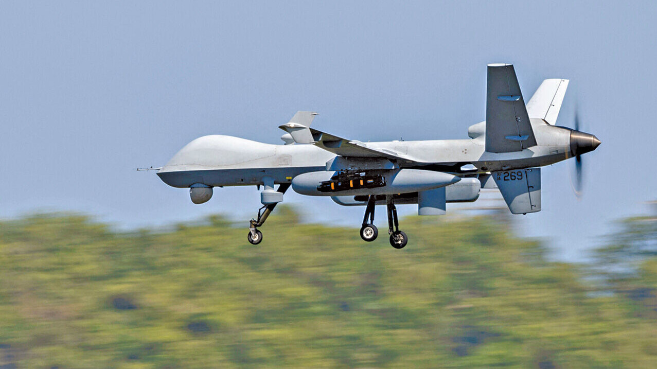 美軍MQ-9「死神」無人機。(路透社)