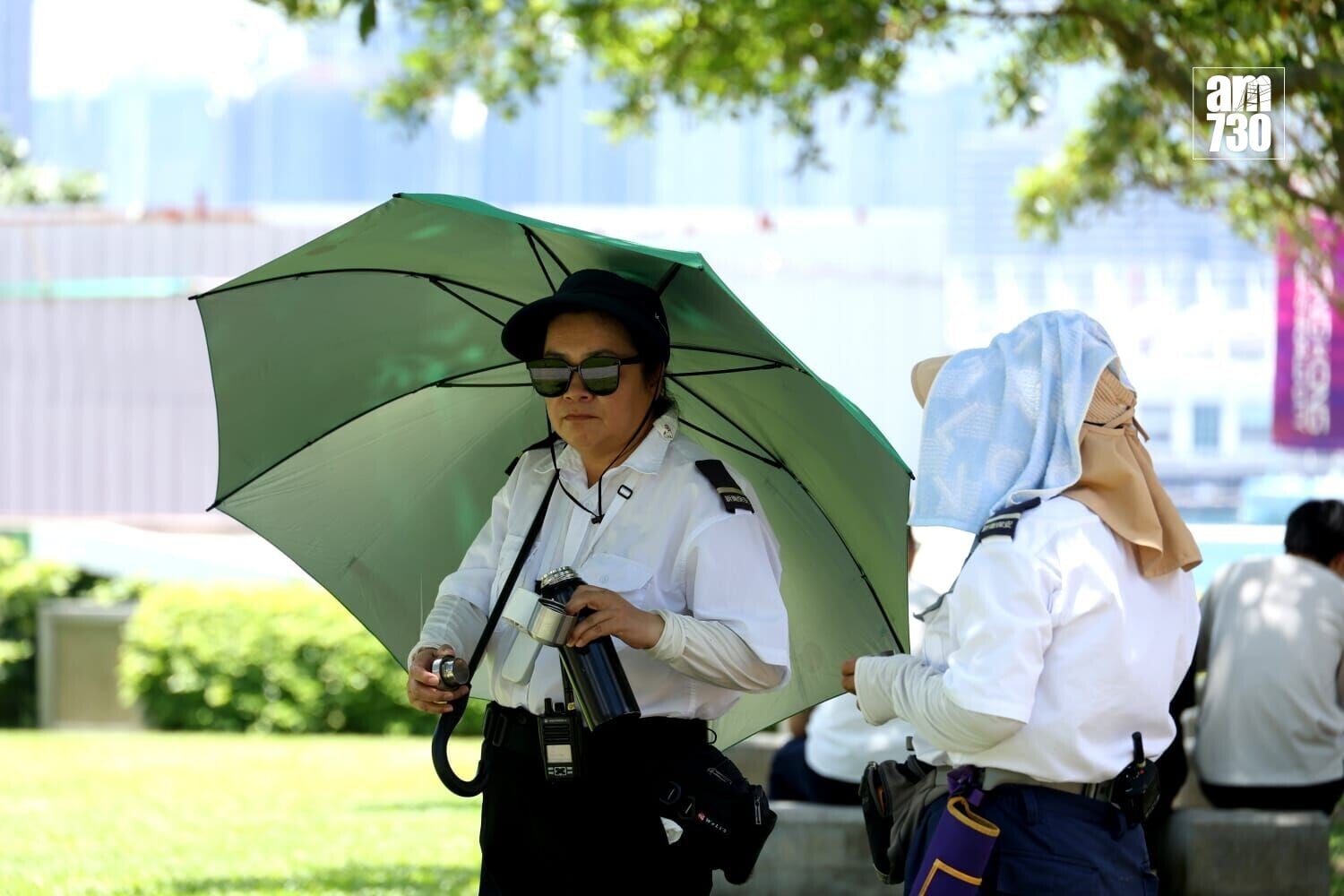 酷熱天氣警告現正生效(林俊源攝)