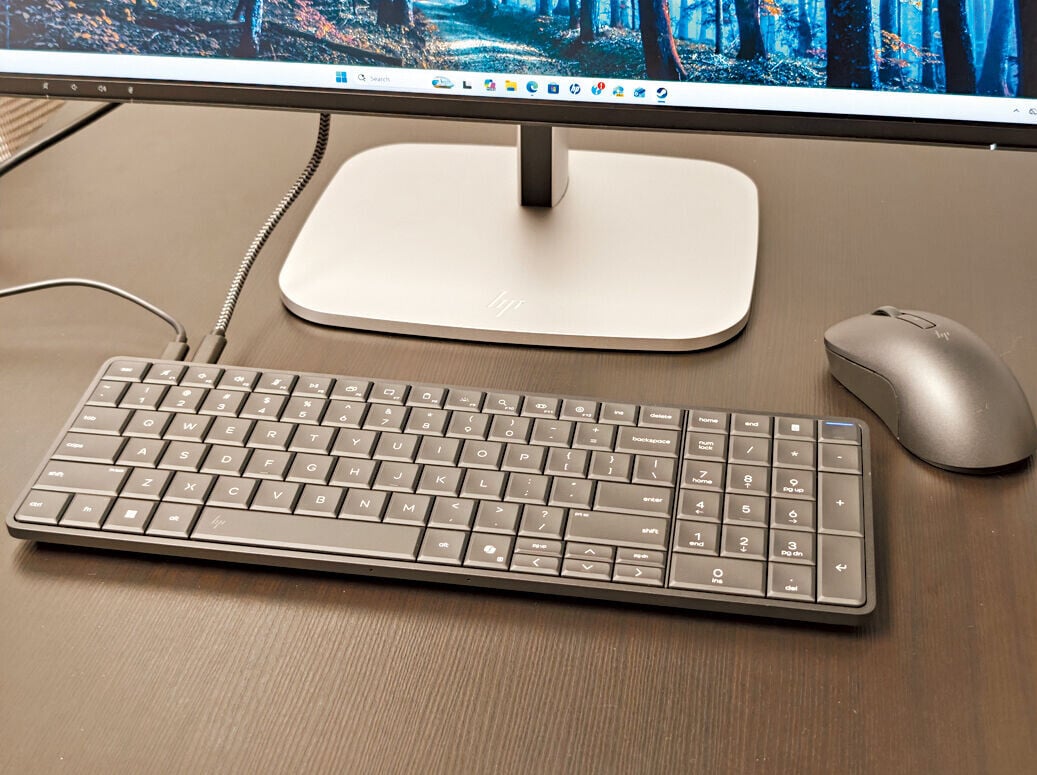 HP EliteBoard G1a是集電腦及鍵盤於一身的產品。