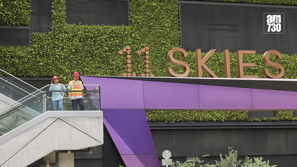 11 SKIES商場內大部分舖位仍然被圍封，未有商戶進駐。(資料圖片／吳康琦攝)