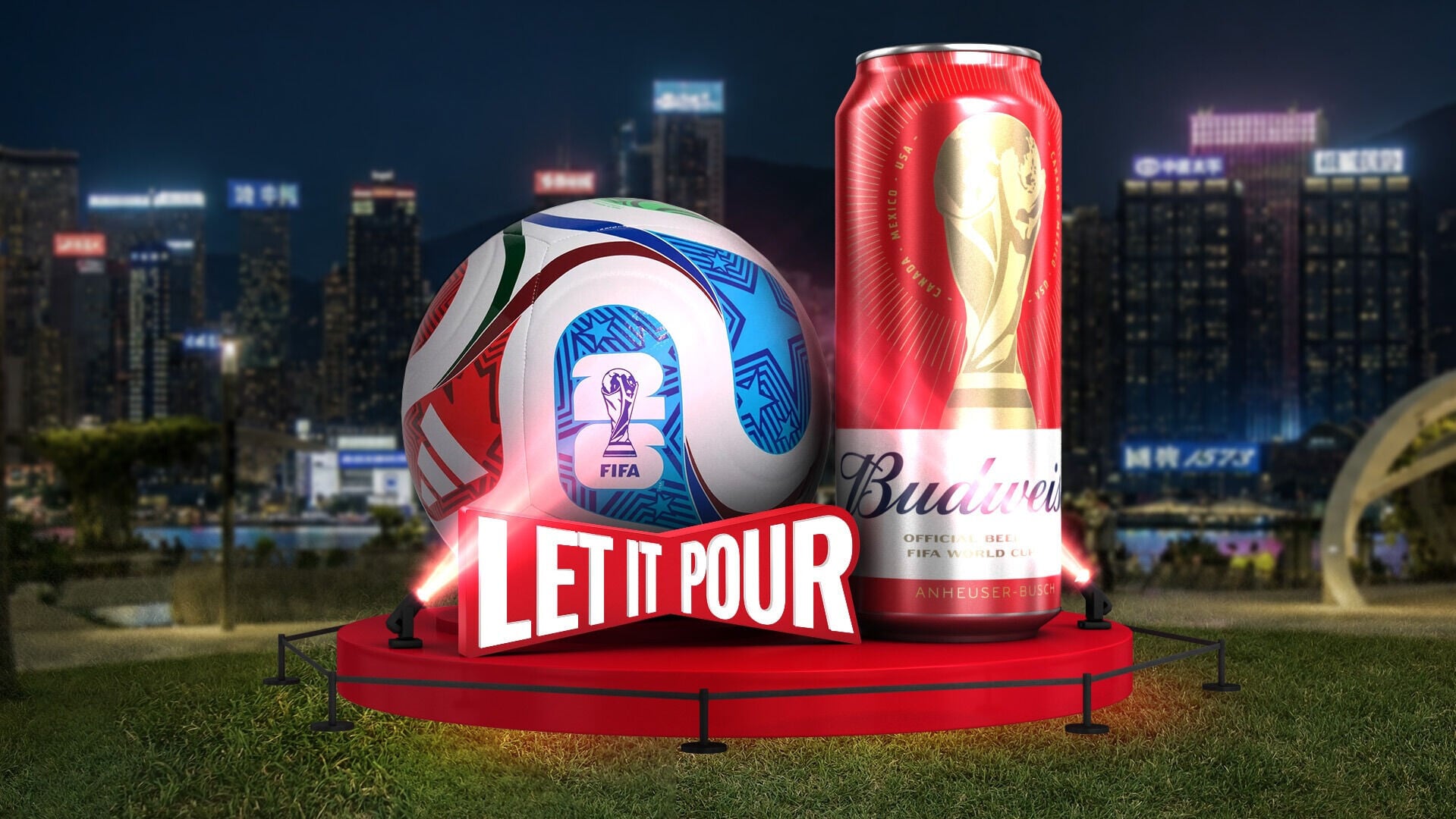 Budweiser FIFA World Cup™ Special Edition King Can, tournament’s official match ball installation