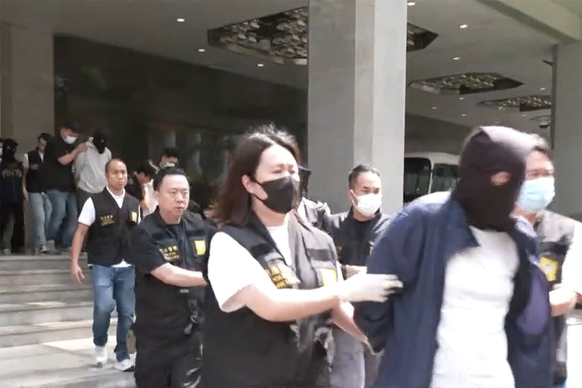 澳門日前搗破操控賣淫的犯罪集團,26人被捕。(澳廣視片段截圖)