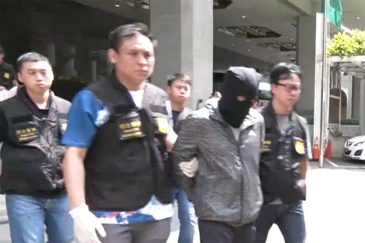 澳門日前搗破操控賣淫的犯罪集團,26人被捕。(澳廣視片段截圖)