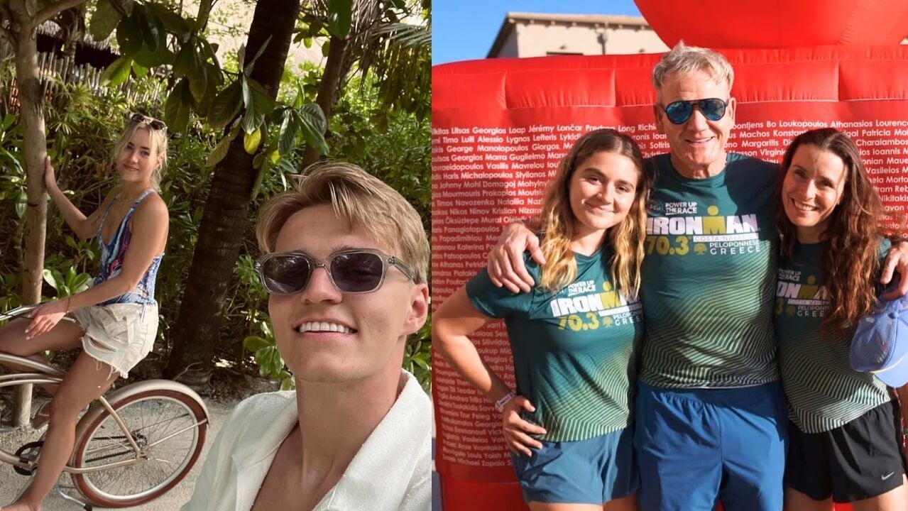 馬田奧迪加特(Martin Odegaard、左)與名廚Gordon Ramsay髮型及外表相似