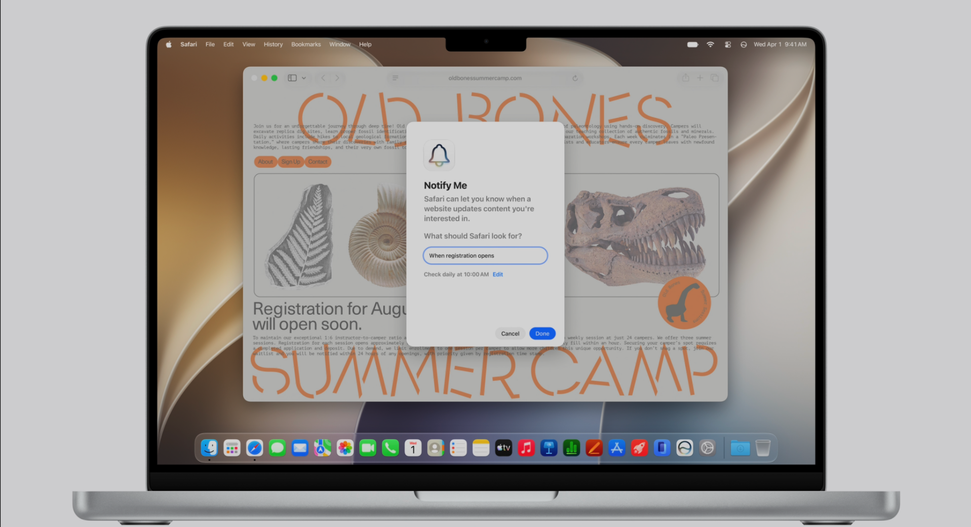 WWDC26|Safari新增通知功能。
