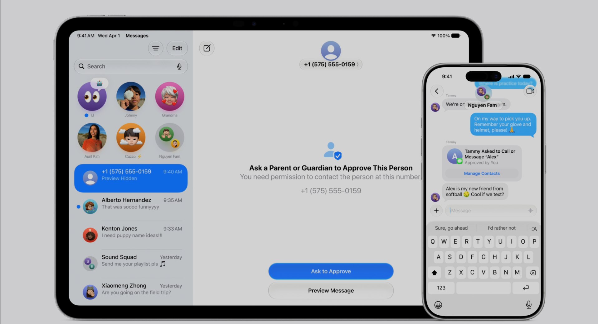 WWDC26|在購買App、瀏覽網頁及與人對話時需要獲得批准。
