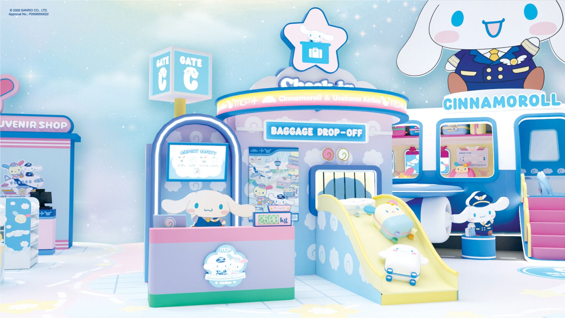 Cinnamoroll Gate 「C」登機櫃檯