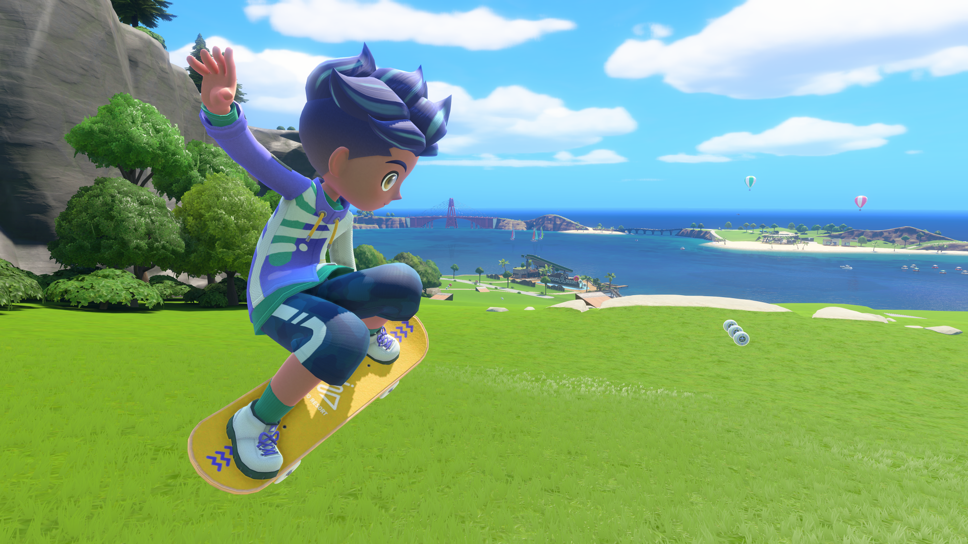 《Nintendo Switch Sports Resort》新增滑板運動。