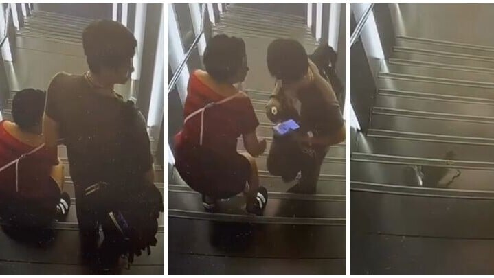 銅鑼灣一間髮型屋指控一名女子疑於店外樓梯通道隨地小便，她離開後地上驚現疑似尿液。(Threads@my.ude.salon.de.beaute)