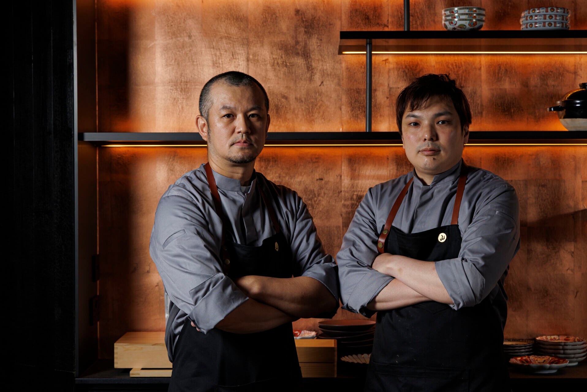 Chef Koji Takazono (left) and Chef Koichi Kuga (right) horizontal