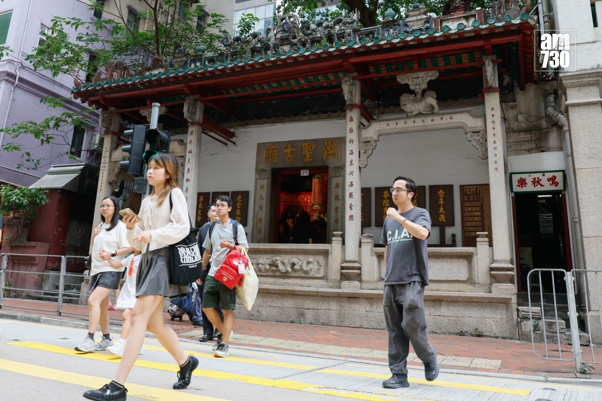 古物諮詢委員會通過向發展局局長推薦,將灣仔洪聖古廟列為法定古蹟。(蘇文傑攝)