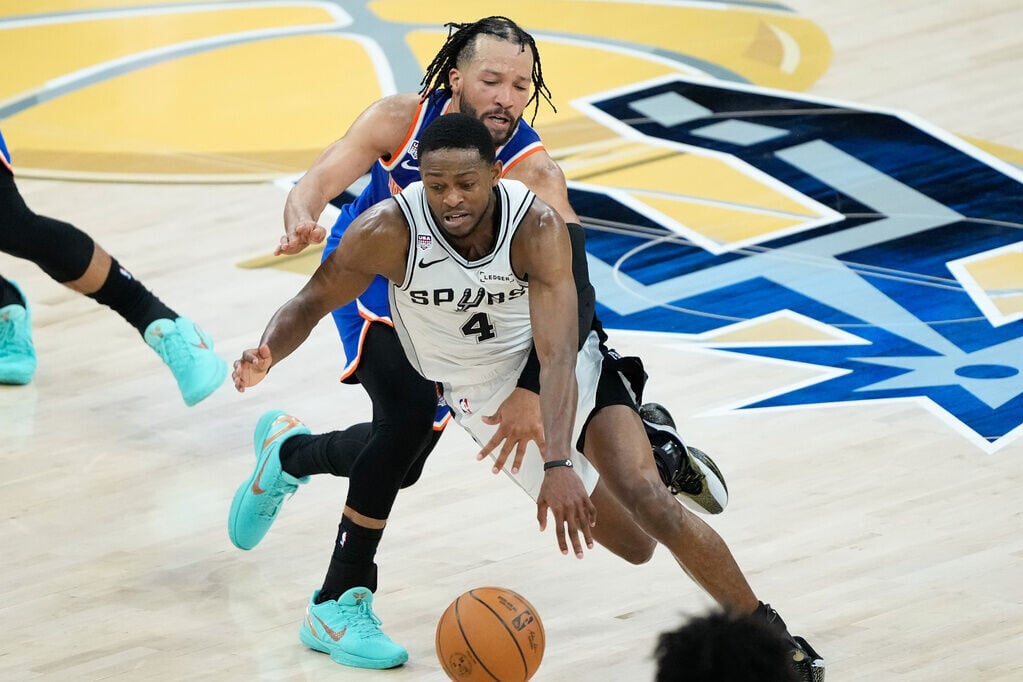NBA總決賽第5場,紐約人反勝馬刺捧盃。(AP)