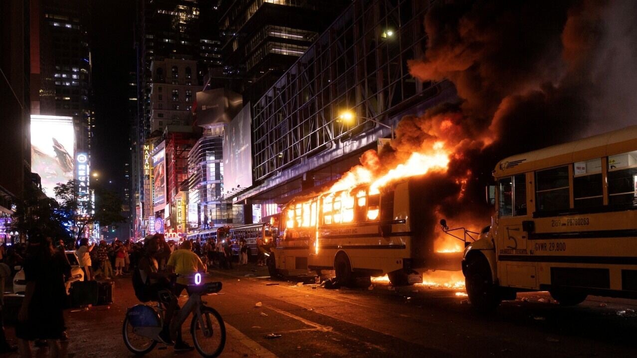 NBA總決賽｜紐約人奪冠引發騷動 警車及巴士被破壞（路透社）