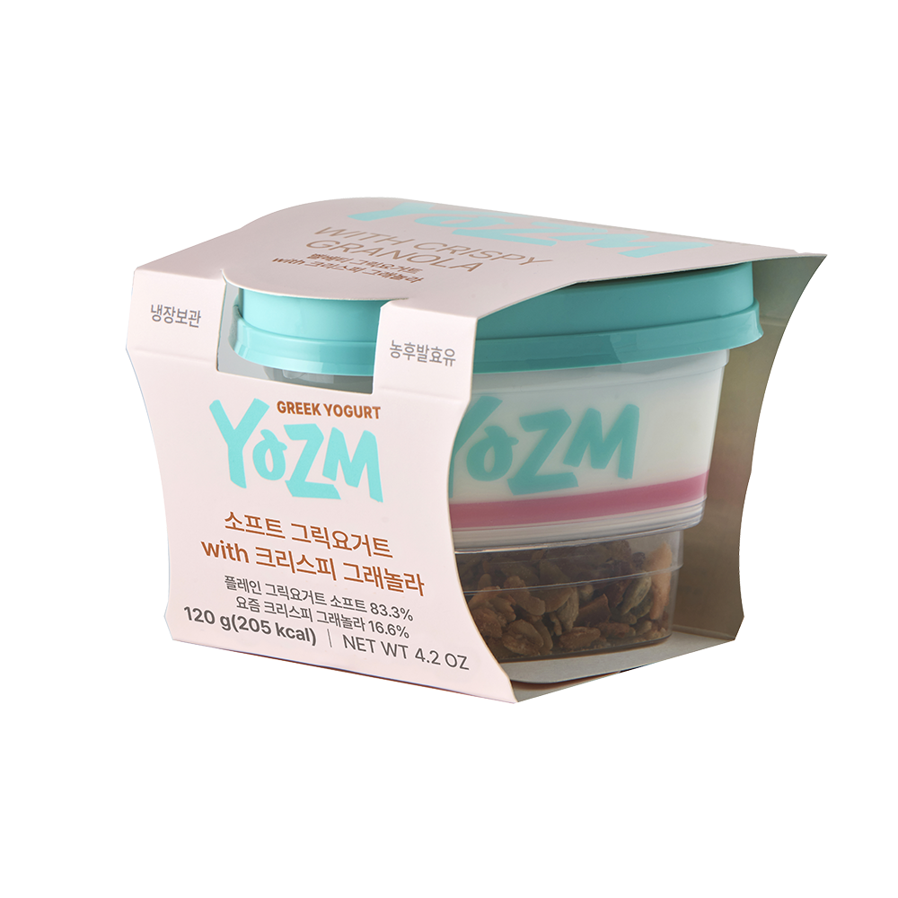 YOZM希臘乳酪 (榖麥脆片/藍莓果肉醬/士多啤梨醬)($39/件)