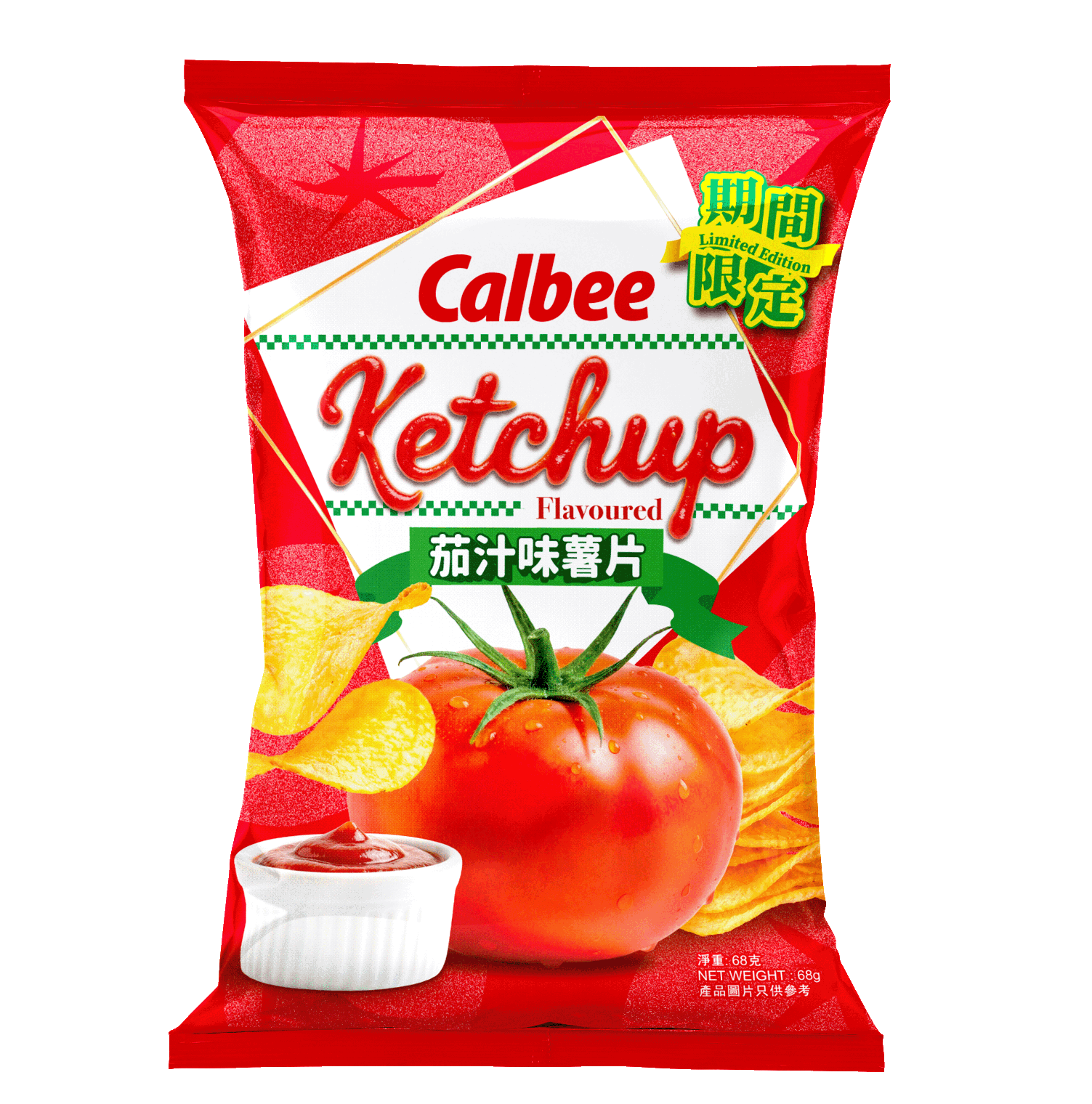 011709588 卡樂B茄汁味薯片68克