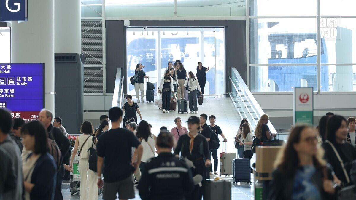 香港國際機場上月錄得534萬人次旅客。(資料圖片／林俊源攝)