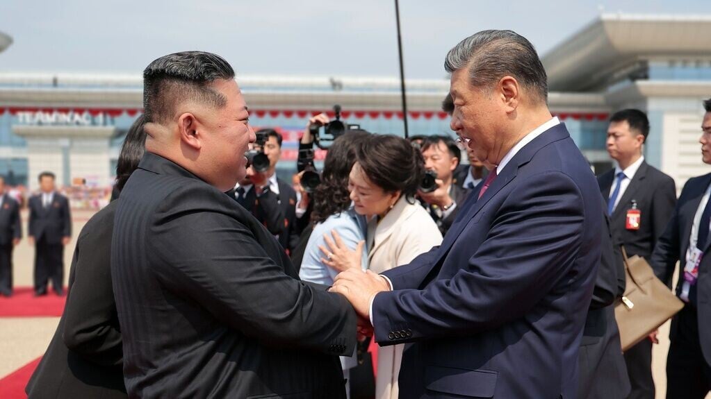 習近平73歲壽辰，金正恩致送口信及花籃祝賀。(朝中社)