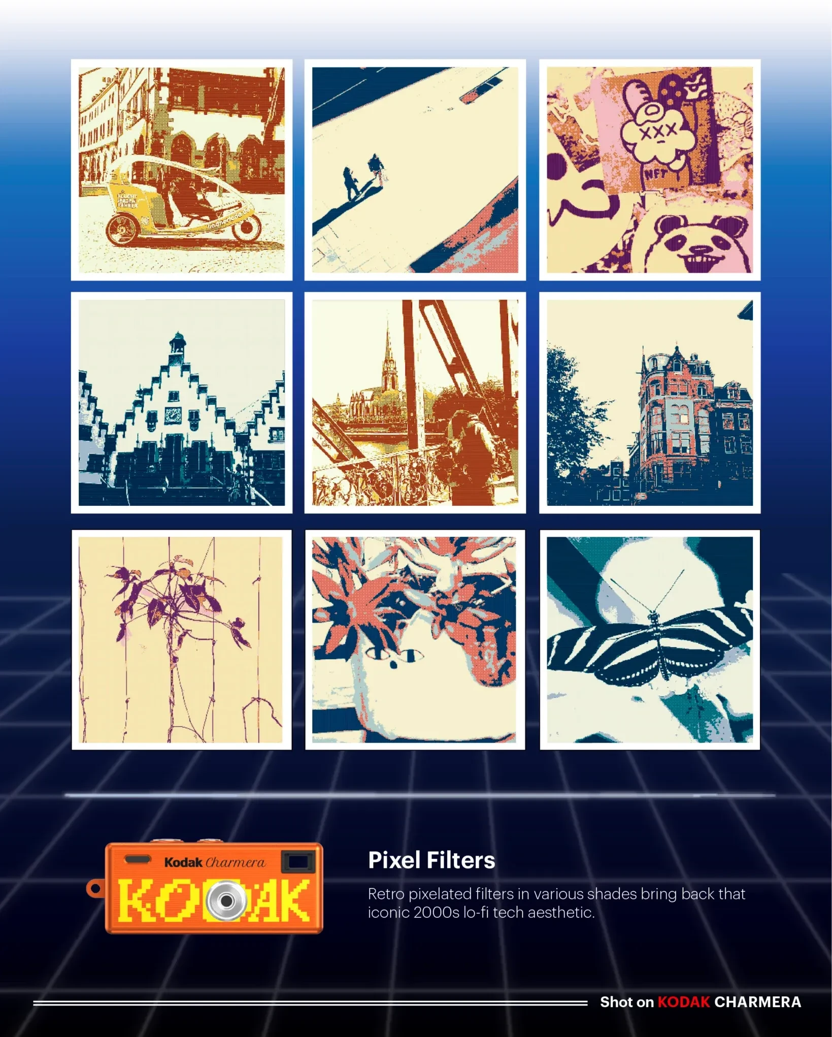 Kodak Charmera千禧版新增像素級濾鏡。
