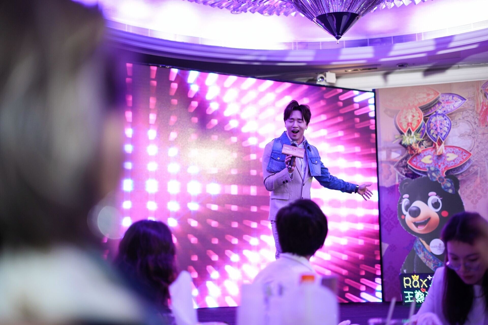 Taste of Malaysia at The Mira Hong Kong Rax Teh performing live on stage on the opening night 2