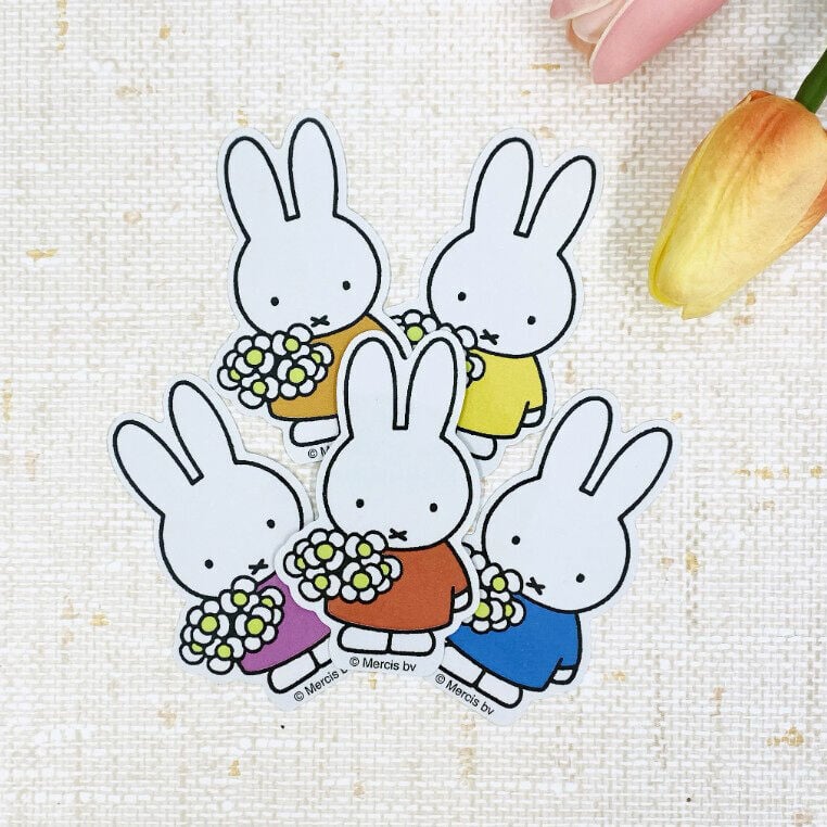 Jun 21 Birthday event Flower MIffy Stickers