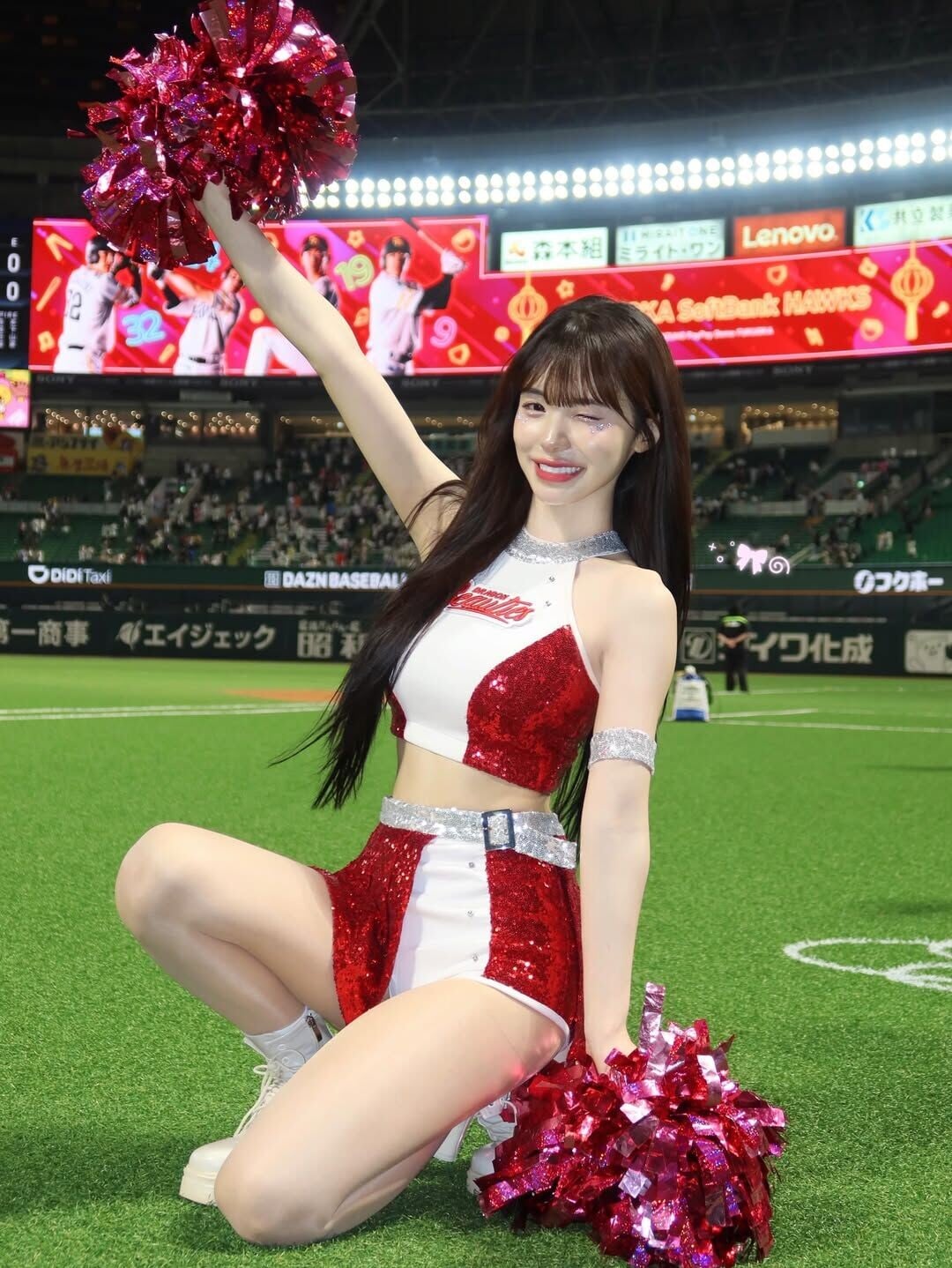 啦啦隊女神李多慧在台灣爆紅