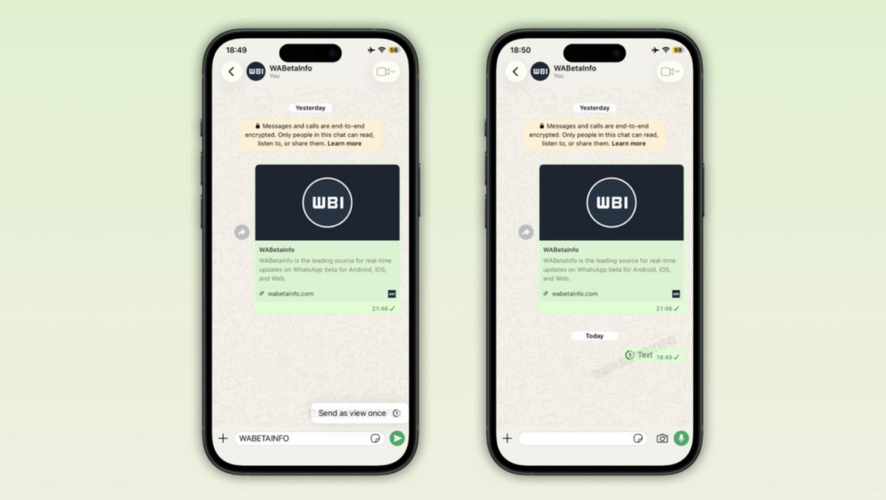 WhatsApp 閱後即焚功能再擴展！iOS 平台開始測試「單次檢視」文字訊息