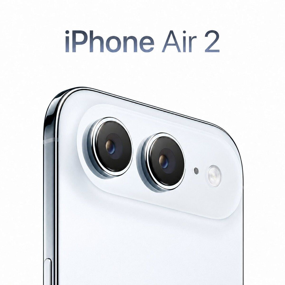 iPhone Air 2傳改用雙後置鏡頭配置(網上效果圖)