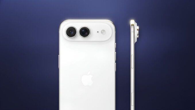 iPhone Air 2傳在現有的標準廣角主鏡頭基礎上,額外增設一枚超廣角鏡頭(網上效果圖)