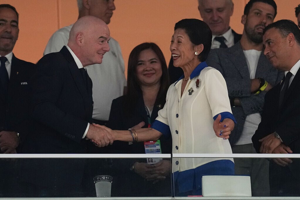 日本憲仁親王妃久子到場支持日本隊(AP)