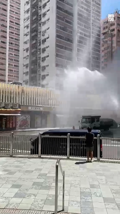 鰂魚涌爆水管