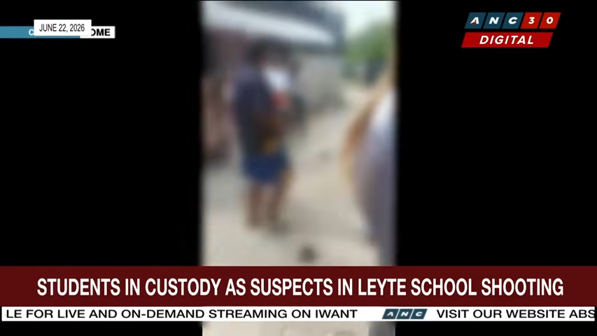 Students in custody as suspects in Leyte school shooting ANC 2 8 screenshot