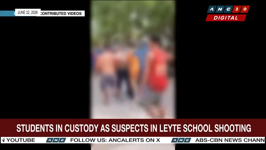 Students in custody as suspects in Leyte school shooting ANC 1 56 screenshot