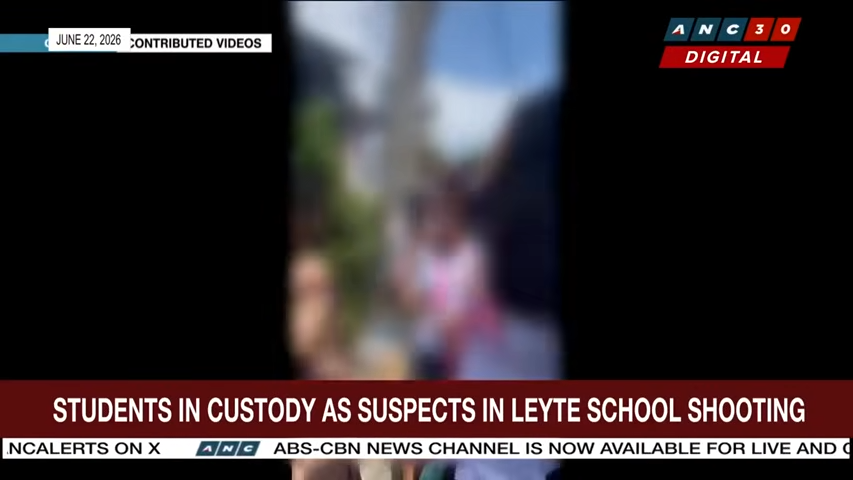 Students in custody as suspects in Leyte school shooting ANC 2 0 screenshot