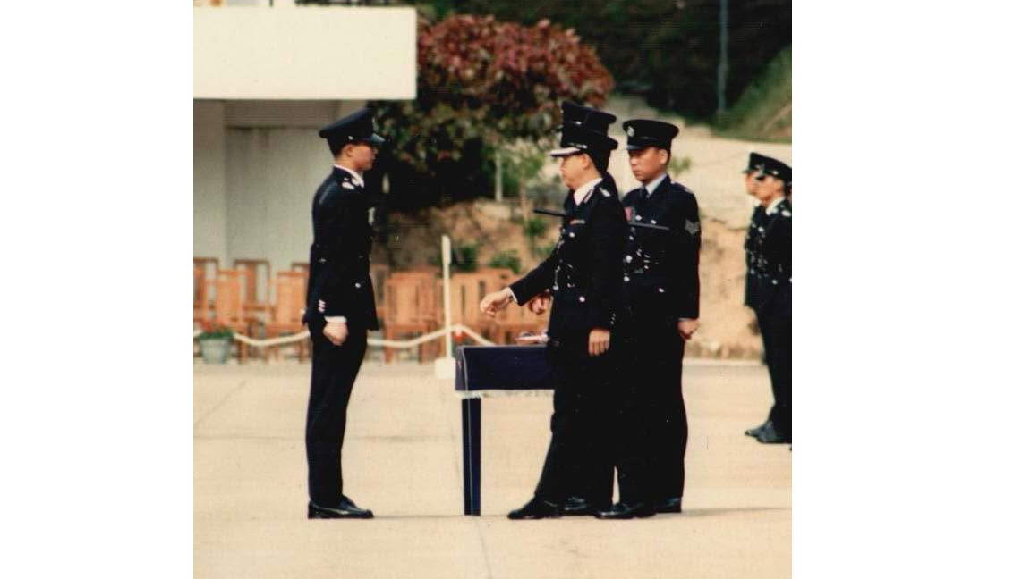 鄧炳強憶述看完《獵鷹》投考警隊。(鄧炳強FB)