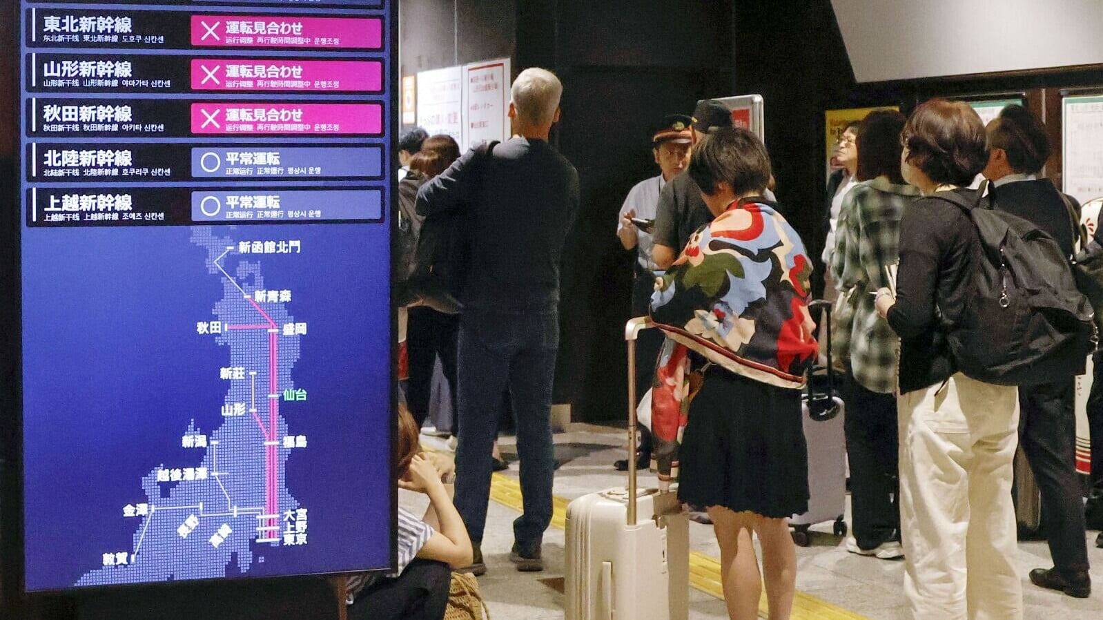 日本岩手縣對出海域地震上調至7.2級，最少4人受傷。(路透社)