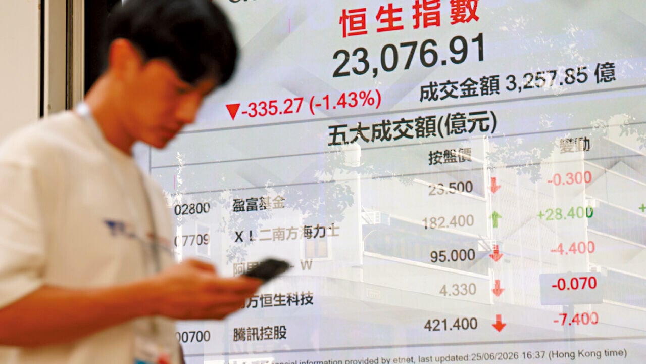 科網股昨領跌，百度、京東插逾3%。(中通社)