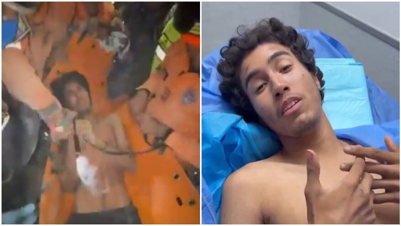 委內瑞拉地震，死亡人數逾1700人，21歲男被困106小時奇蹟獲救。（Ｘ）