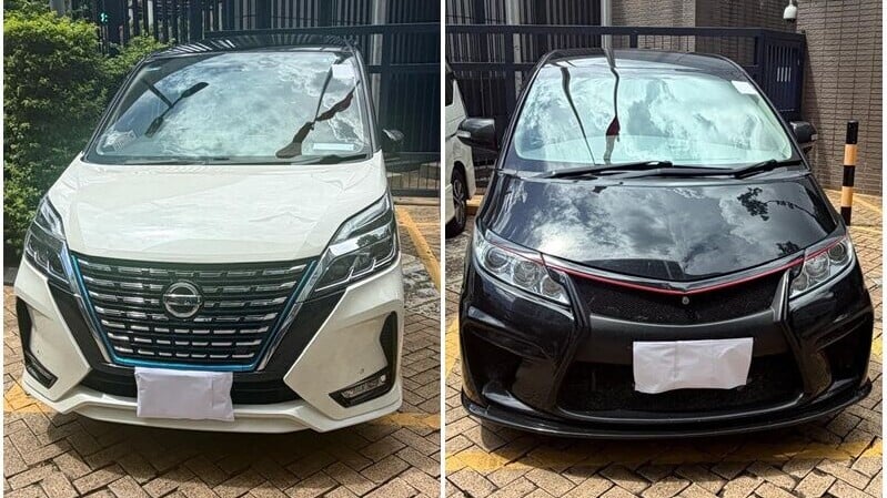 警新界南「放蛇」打撃白牌車　拘兩司機扣兩私家車