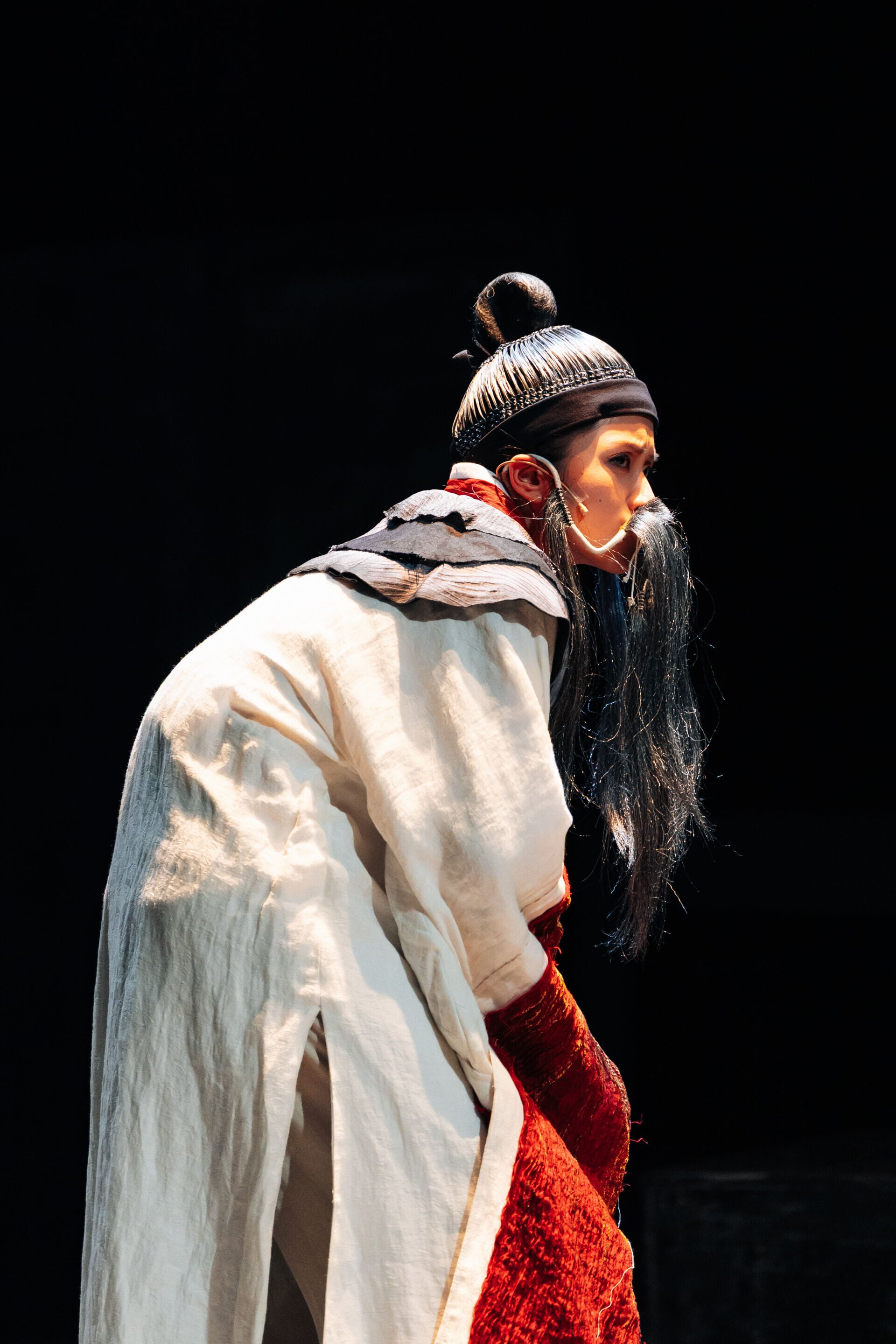 3.Rachel梁雍婷以老翁造型,飾演杜伯廬一角,非常不滿女兒瞞住自己嫁咗俾個黑人將軍。