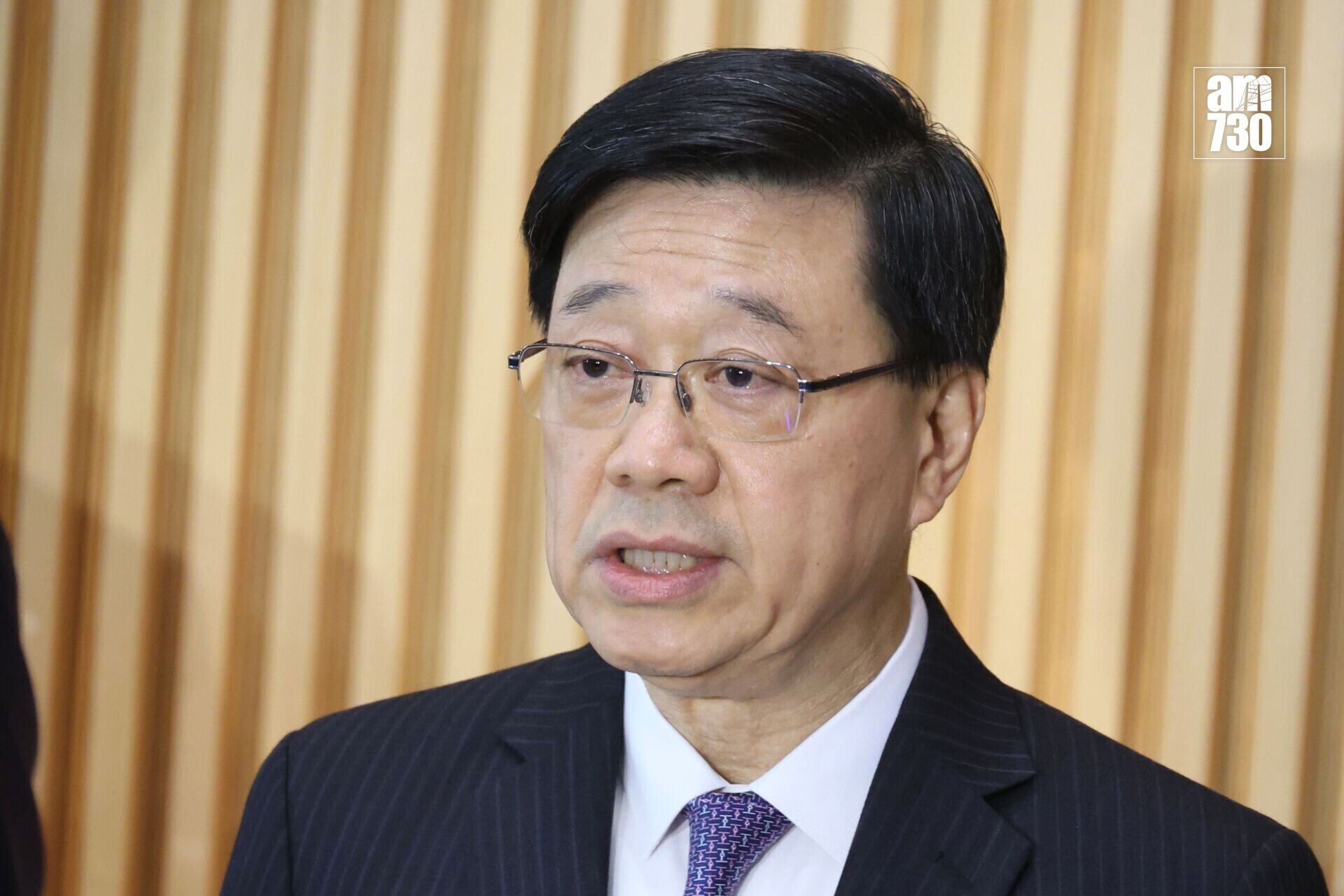 李家超表示對董建華辭世深感哀痛,謹代表香港特區,向他的家人致以深切慰問。(資料圖片)