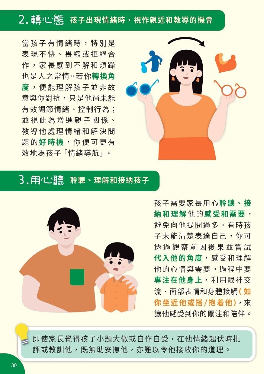 培育高EQ孩子 為學前兒童情緒導航小錦囊(衝生署)