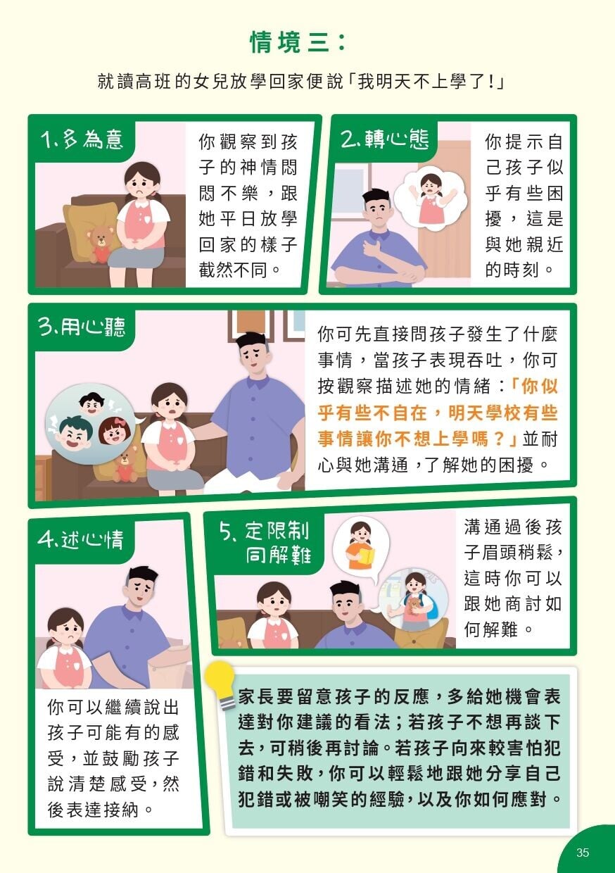 培育高EQ孩子 為學前兒童情緒導航小錦囊(衝生署)