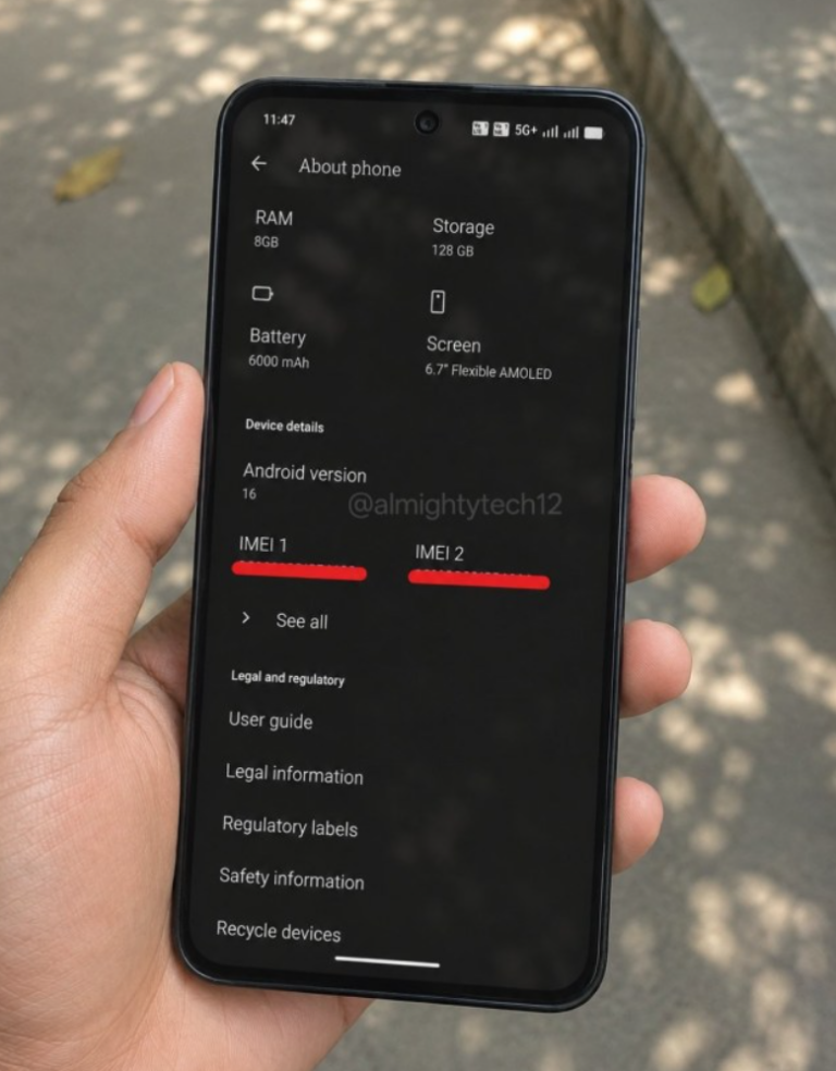 Nothing Phone (4b) 實機照片,採用 6.7 吋 AMOLED 屏幕
