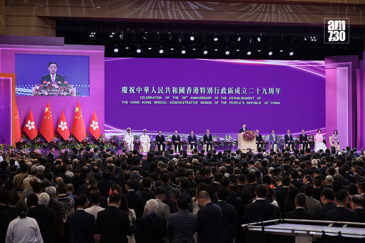 李家超形容,北部都會區已經從紙上藍圖進入收成期。(林俊源攝)