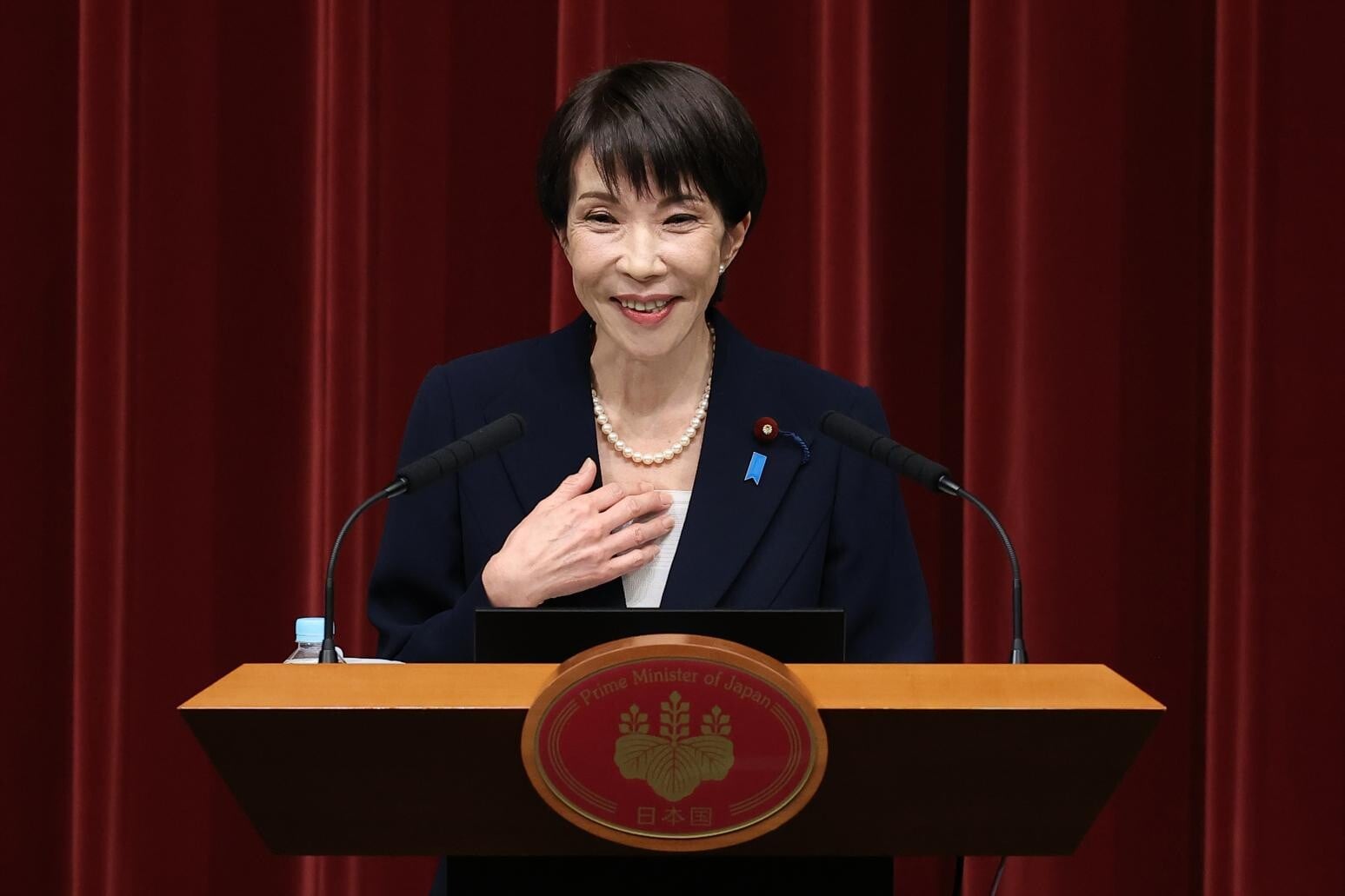 高市早苗發文為日本國家代表隊打氣。（圖／美聯社）