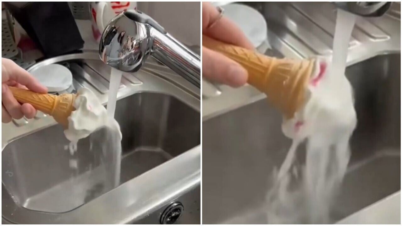 雪糕用熱水沖極都唔溶？行內人揭真相震驚網民。(X)