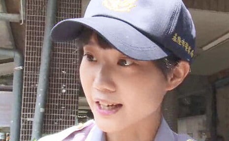 丁幼安因其外形亮麗,被稱為「警界范冰冰」、「安撫系女警」。(東森新聞)