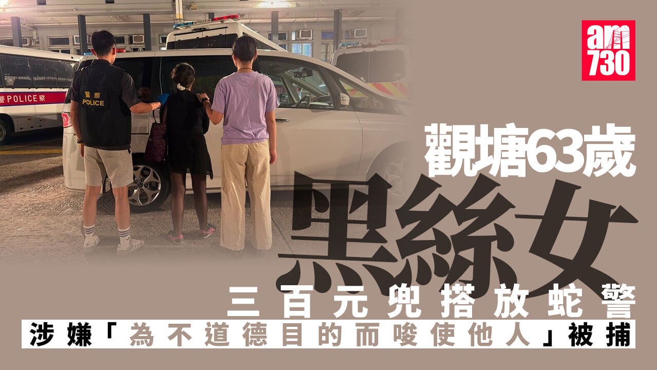觀塘63歲黑絲女 300蚊兜搭「放蛇警」性交易被捕
