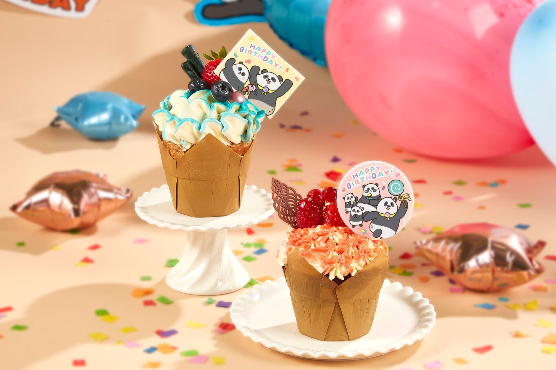 FNB Bakery Panda Birthday Cupcake (Banana & Chocolate Flavor) 熊貓生日杯子蛋糕 (香蕉及朱古力味)
